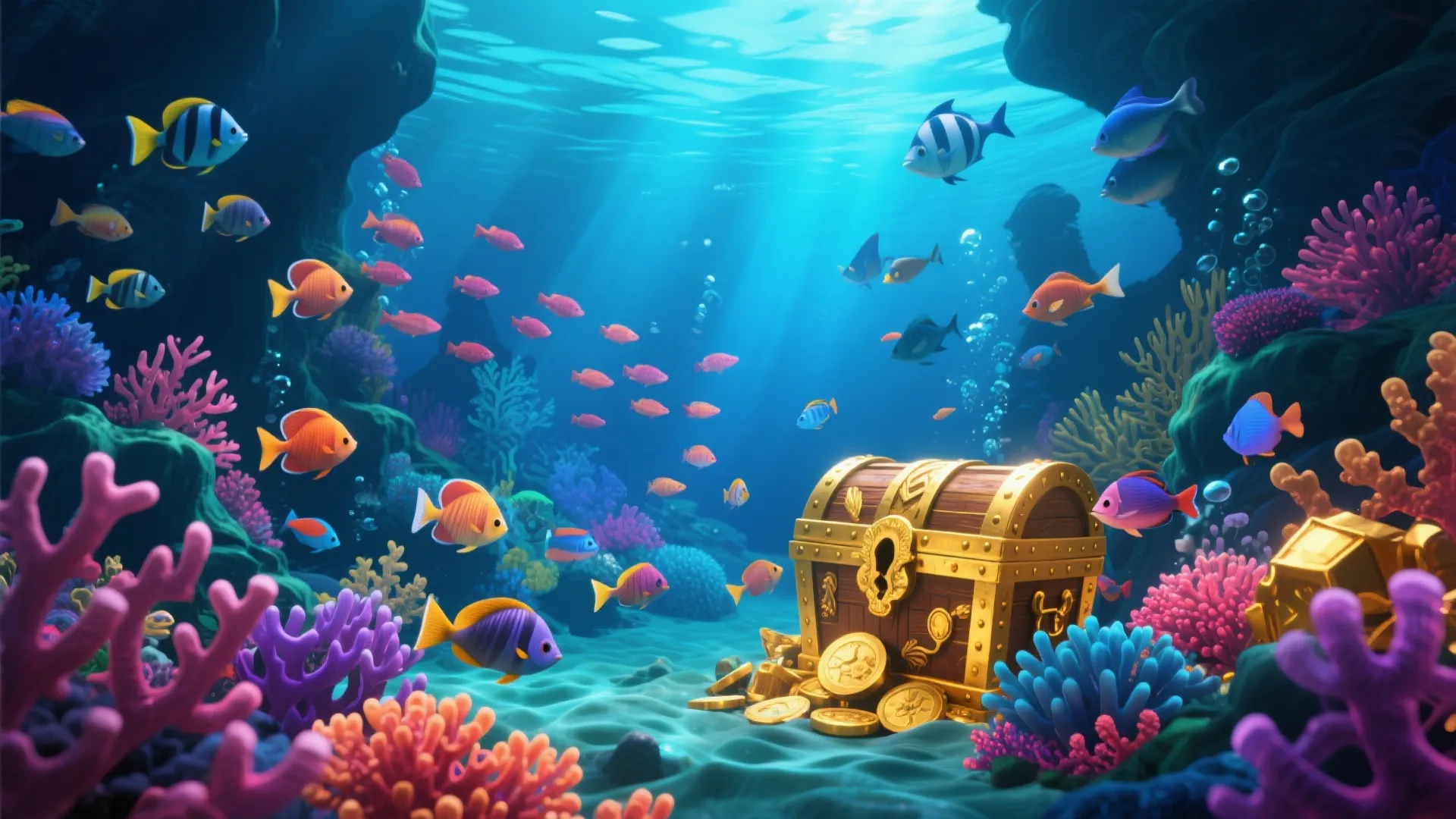 捕鱼达人3D深海场景